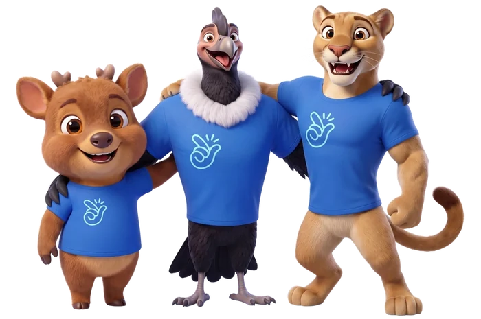 Pudú, Cóndor y Puma — el equipo de Simple Trust