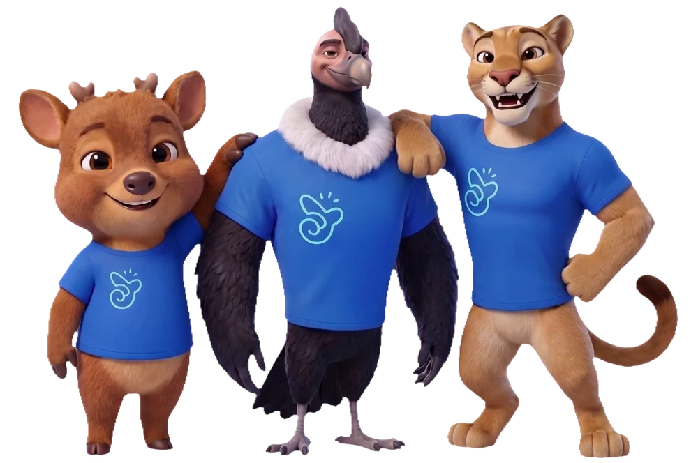 Pudú, Cóndor y Puma — el equipo de Simple Trust